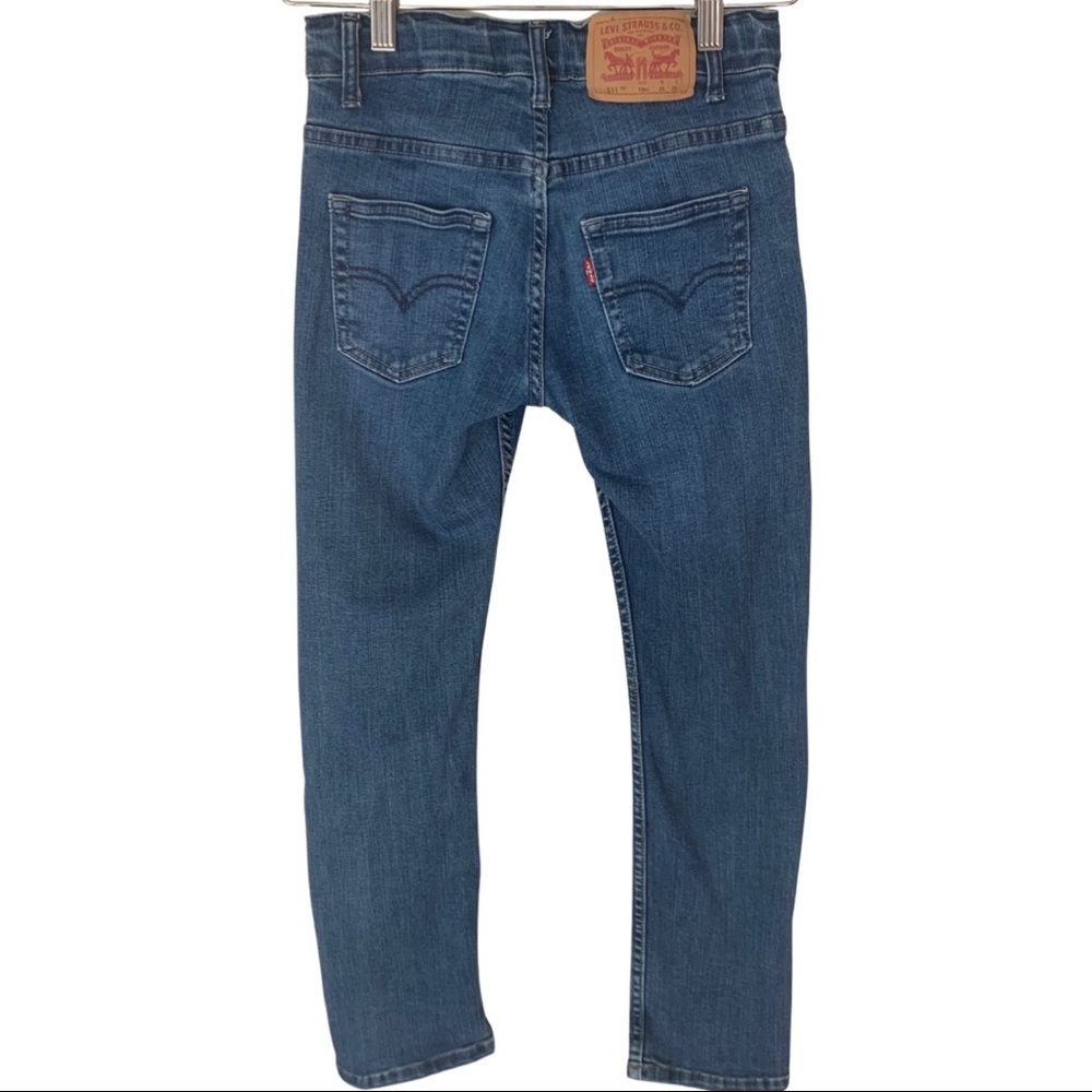 LEVI’S 511 Boys Slim Stretch Straight Leg Jeans Denim Size 10 - Picture 4 of 15
